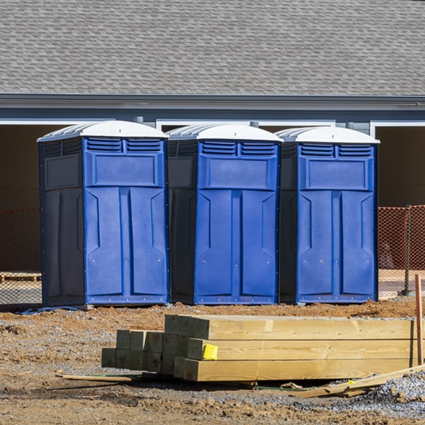 what is the expected delivery and pickup timeframe for the portable restrooms in Mobile City TX